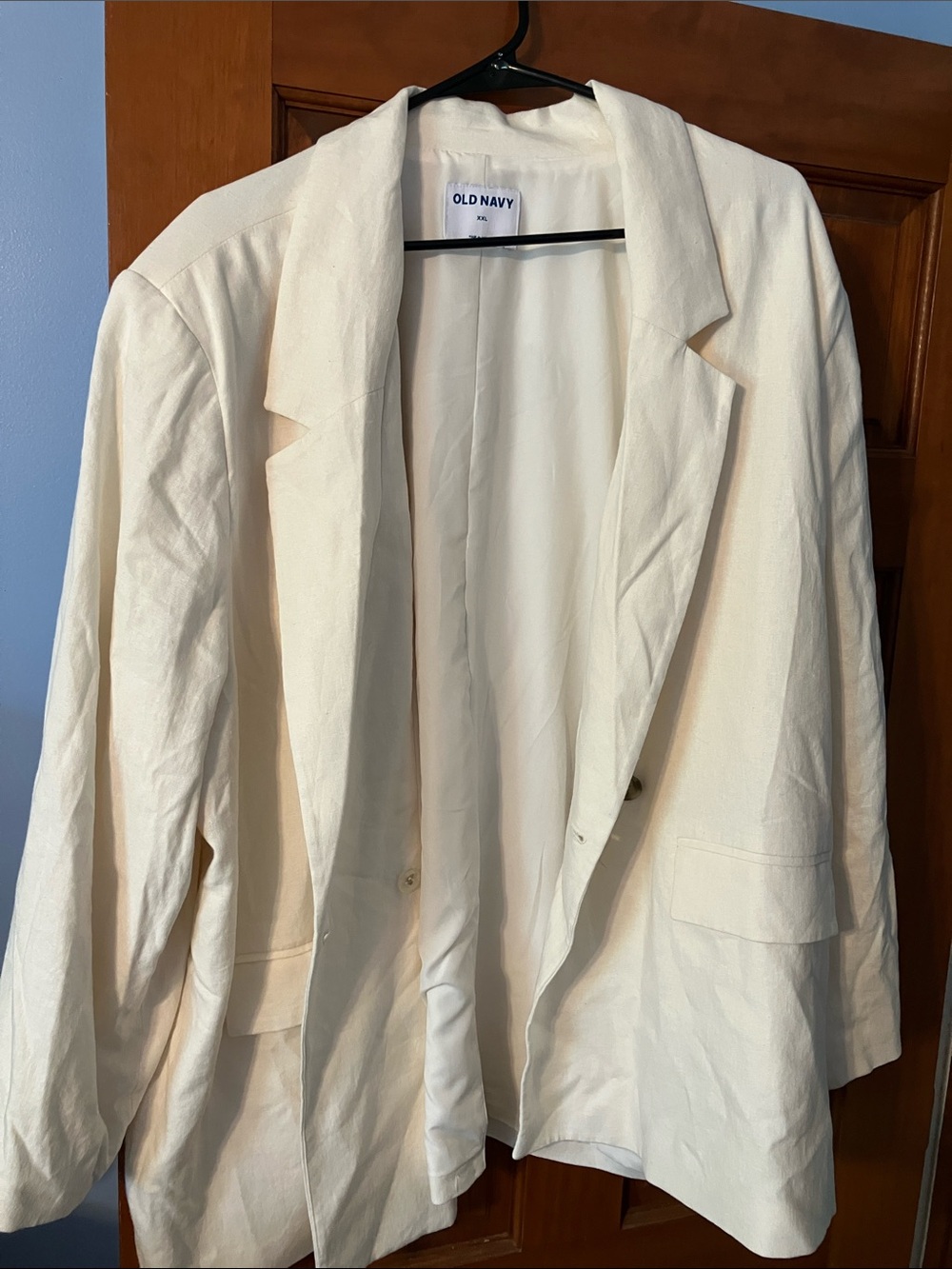 Old Navy Cream Open-Front Women's Blazer